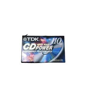 TDK CD Power Performance 110 Superior High Bias Blank Audio Cassette Tape SEALED